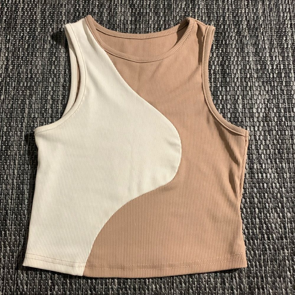 SHEIN tank top multicolor crop